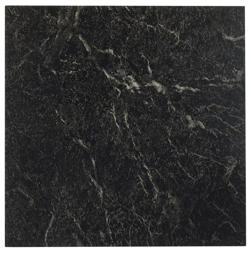 Achim Home Furnishings FTVMA40920 Nexus Vinyl Tile, Marble Black with White Vein, 20 Count(Pack of 1), 12 Inch X 12 Inch