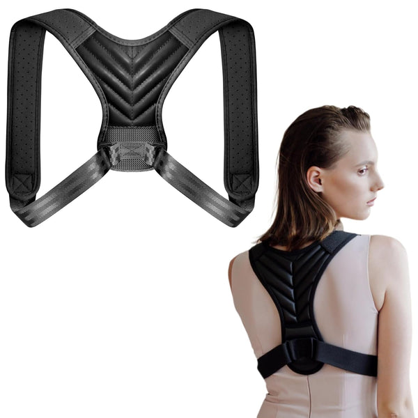 Back Brace Posture Corrector,Adjustable Lightweight Comfortable Back Straightener for Men and Women,Improve Hunchback,Relief for Mid&Upper Spine Support- Neck, Shoulder, Clavicle and Back Pain-Xl