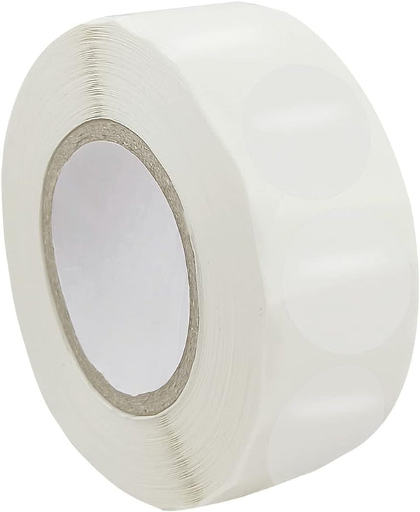 1000 Pcs per Roll Clear Package Seals Stickers Envelope Seals for Mailing round Circle Wafer Seal Labels Transparent Envelope Tab Sealer and Retail Package Self Adhesive Seal Label Sticker (1 Inch)