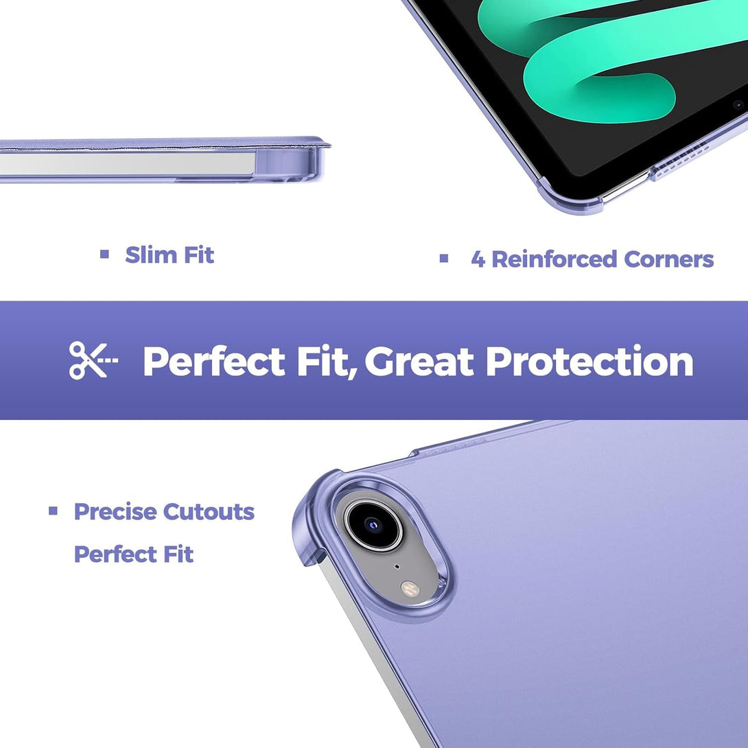 Procase Smart Case for Ipad Mini 7 A17 Pro 2024/Ipad Mini 6 2021 8.3 Inch Ipad Mini 7Th/6Th Gen Case, Hard Back Cover for Ipad Mini 8.3 7Th Gen A2995/A2996/A2993/6Th Gen A2567 A2568 A2569 -Lightpurple