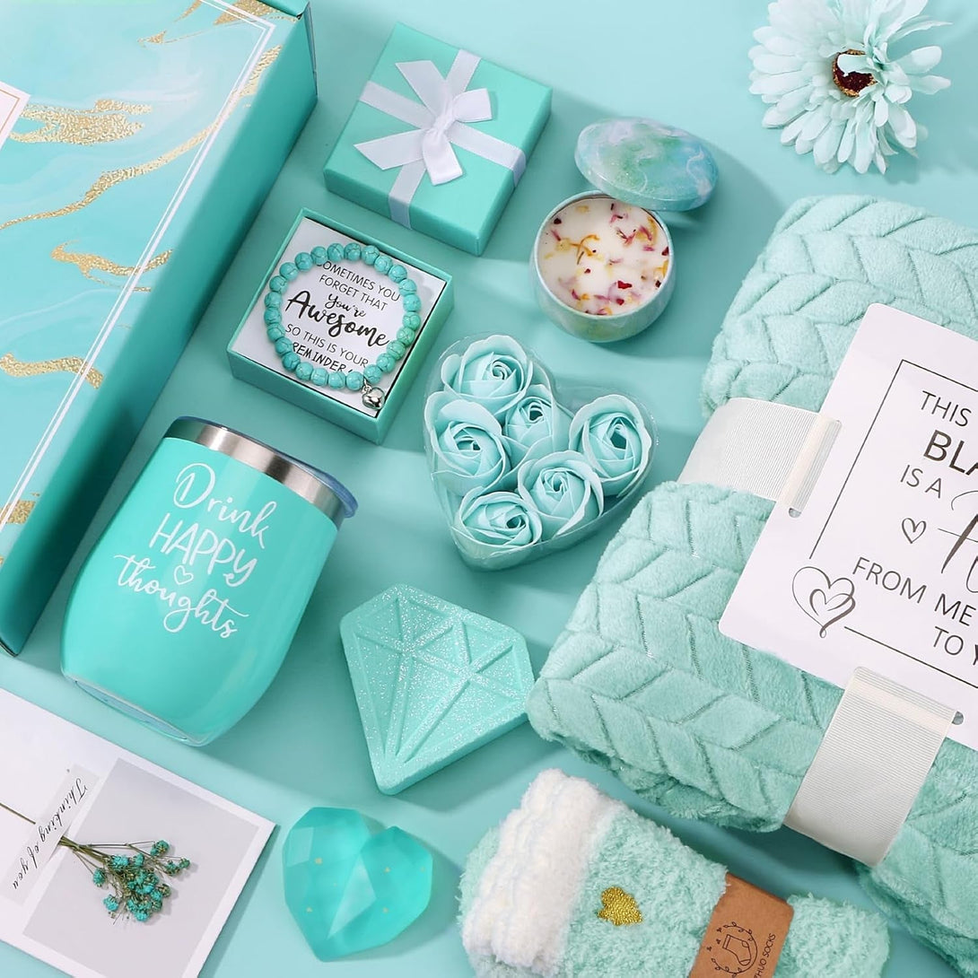Birthday Gifts for Women Self Care Gift Set, Relaxing Spa Gifts Basket Women Care Package Get Well Soon Gift, Unique for Mom Wife Grandma Her Friend Sister, Thinking of You Presents