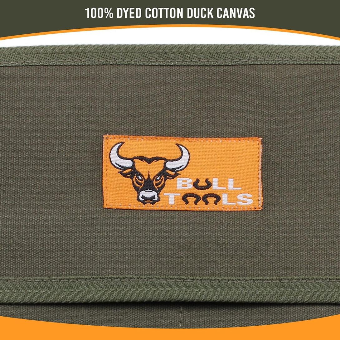 26-Pocket Wrench Tool Roll Organizer, Roll-Up Pouch Metric & SAE, Heavy-Duty 100% Cotton Duck Canvas Portable Tools Storage for Mechanics & Diyers - Olive Drab (Tools Not Included)