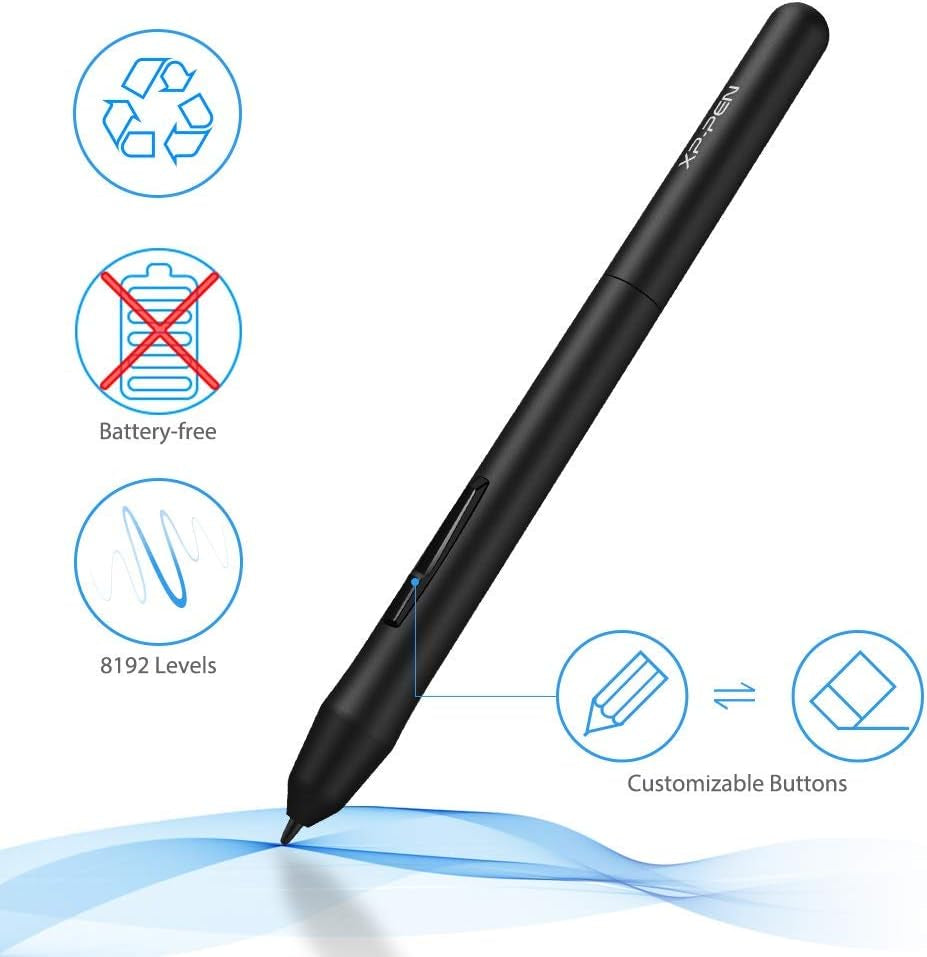 Drawing Tablet Xppen Starg640 Digital Graphic Tablet 6X4 Inch Art Tablet with Battery-Free Stylus Pen Tablet for Mac, Windows and Chromebook (Drawing/E-Learning/Remote-Working)