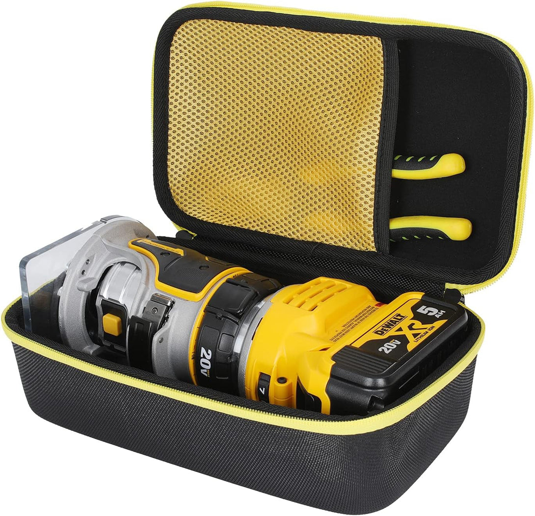 3 Pcs Hard Case for DEWALT 20V Max XR Cordless Router, Brushless(Dcw600B), Portable Carrying Storage Bag for Router Bits