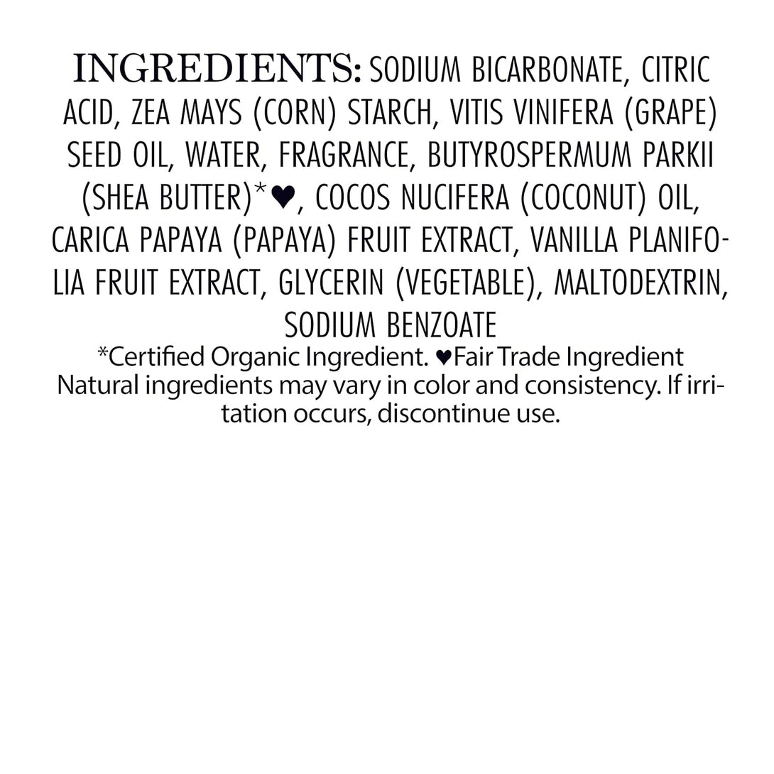 Nubian Heritage Bath Bombs Coconut and Papaya Renewing Bath and Body Products 1.6 Oz 6 Count