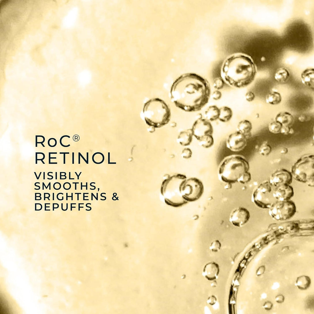 Roc Retinol Correxion under Eye Cream for Dark Circles & Puffiness, Daily Wrinkle Cream, anti Aging Line Smoothing Skin Care Treatment for Women and Men, 0.5 Oz (Packaging May Vary)