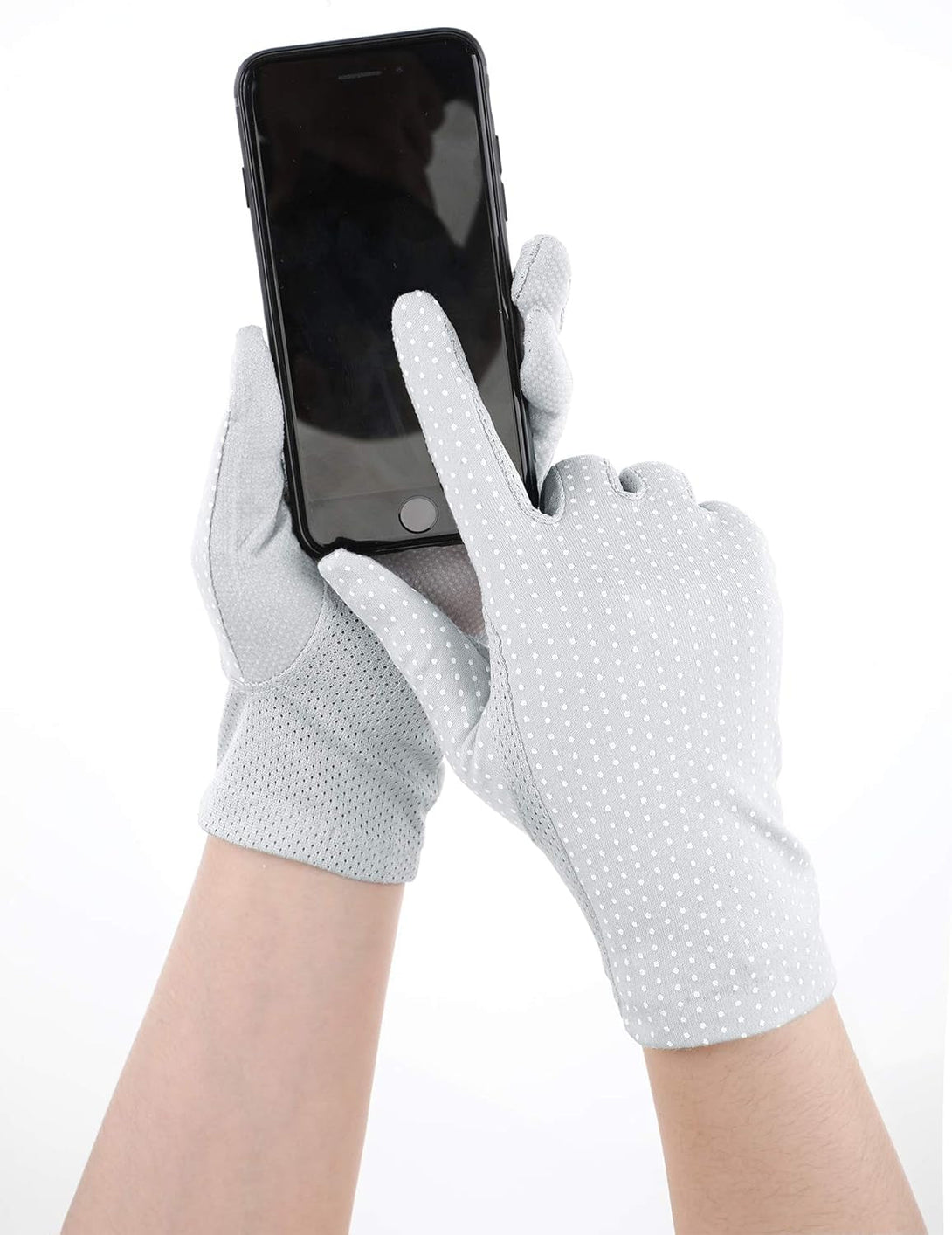 6 Pairs Women Summer UV Protection Gloves Touchscreen Driving Gloves Non-Slip Sun Protective Gloves