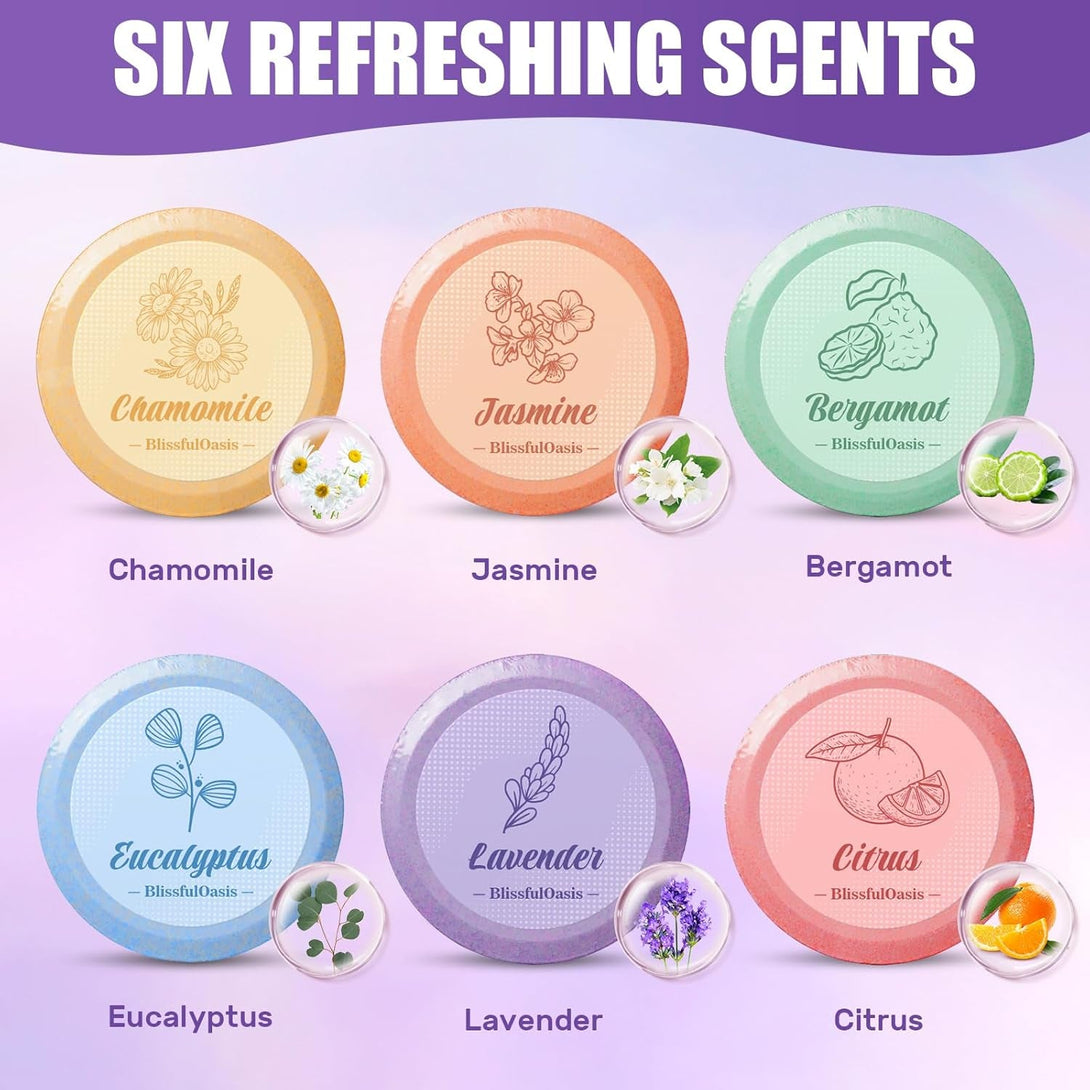 Shower Steamers 6 Packs, Shower Bath Bombs with Natural Fragrance, Self-Care & Relaxation Birthday Presents for Loved Ones, Shower Bombs with Valentine'S Day Presents for Women and Men