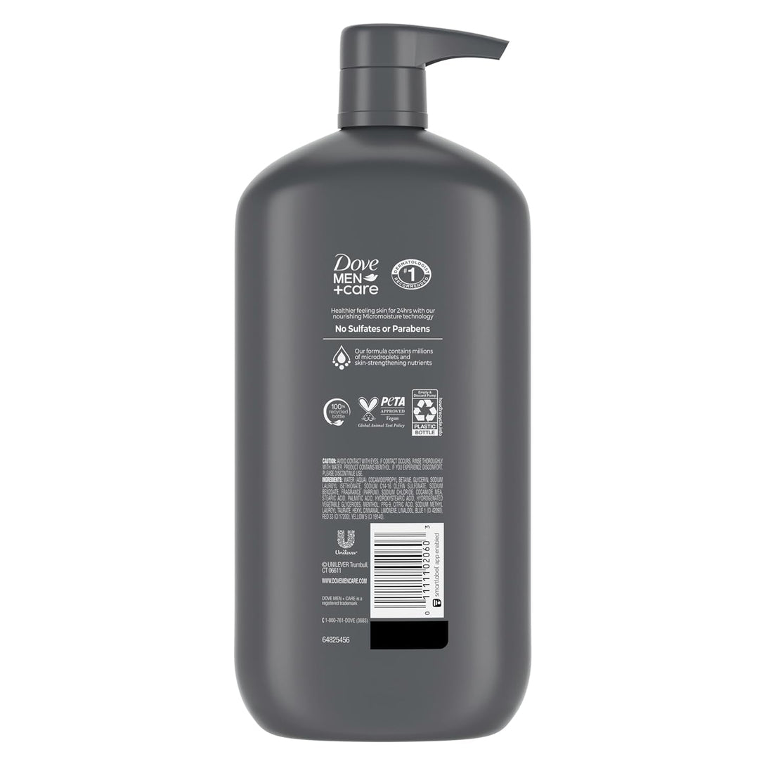 Dove Men+Care Body and Face Wash Refreshing Extra Fresh Men'S Body Wash with 24-Hour Nourishing Micromoisture Technology 30 Oz