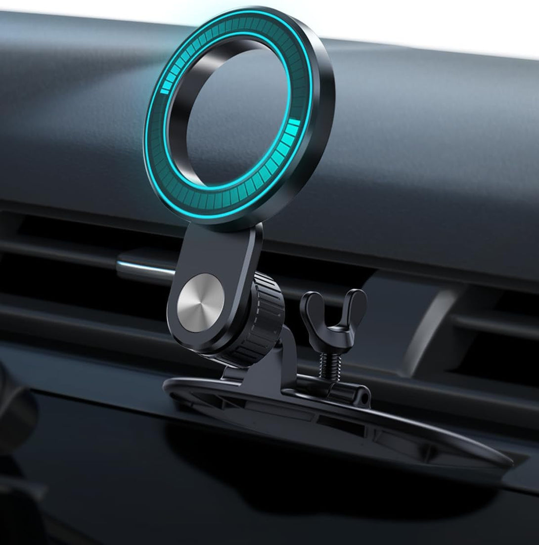 1Zero for Magsafe CD Phone Holder for Car [17 Strong Magnets] Magnetic CD Player Phone Mount, Hollow Socket CD Slot Phone Mount for Iphone 15 14 13 12 Series Pop Grip Ring Holder Magsafe Case