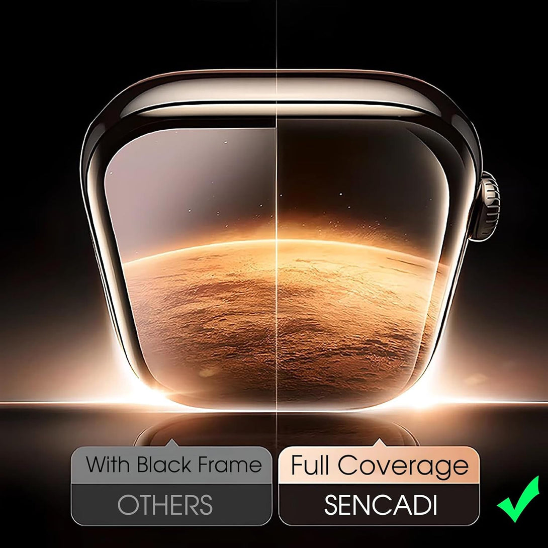 7 Packs for Apple Watch Screen Protector Series 9 8 7 41Mm, TPU Screen Protectors for Iwatch S9 S8 S7, Self-Healing Soft Film, Bubble-Free, Full Coverage, with Clear PC Case