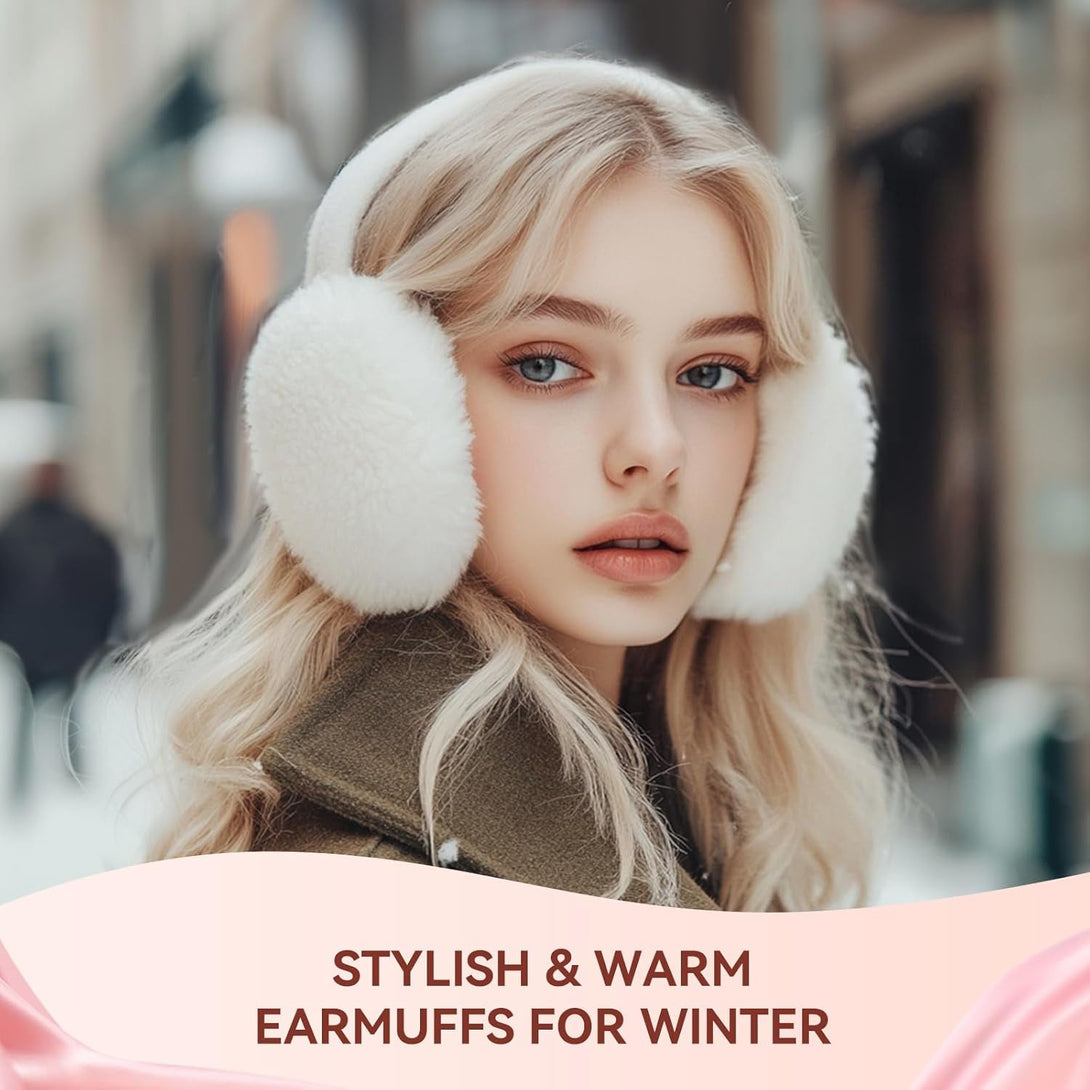 Birthday Gifts for Women Mom, Spa Gift Baskets for Her Wife,- 5 Pcs Relaxing Self Care Gifts Set with Body Lotion & Plush Earmuffs, Ideal Mothers Day Christmas Gifts for Women, Wife, Mom, Girlfriend
