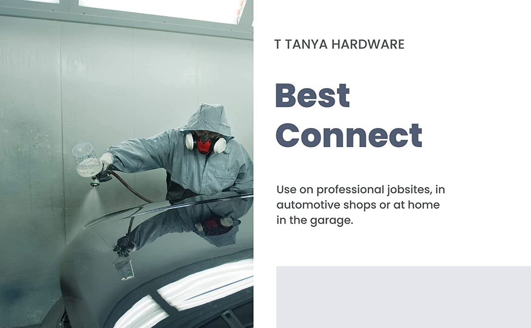 Air Hose Fittings and Quick Connect Air Fittings, 1/4 Inch NPT Brass Female Air Coupler Plug (10 Piece) Industrial Type D, Air Compressor Fittings