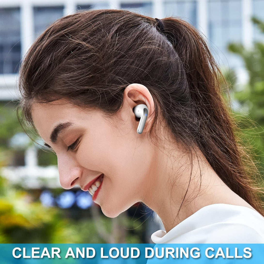 HYIEAR Wireless Earbuds, Bluetooth Earbuds V5.3, 40H Playtime, LED Display, IPX5 Waterproof Bluetooth Headphones with Mic, Support Wireless Charging