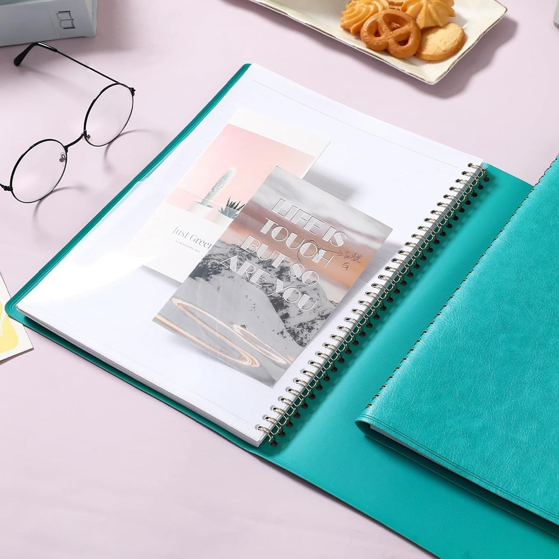 2025-2026 Weekly Appointment Book & Planner - Large 2025-2026 Daily Hourly Planner, JUL 2025 - JUN 2026, 8.5" X 11", Appointment Book with 15-Minute Interval, Thick Paper, Pocket, Turquoise