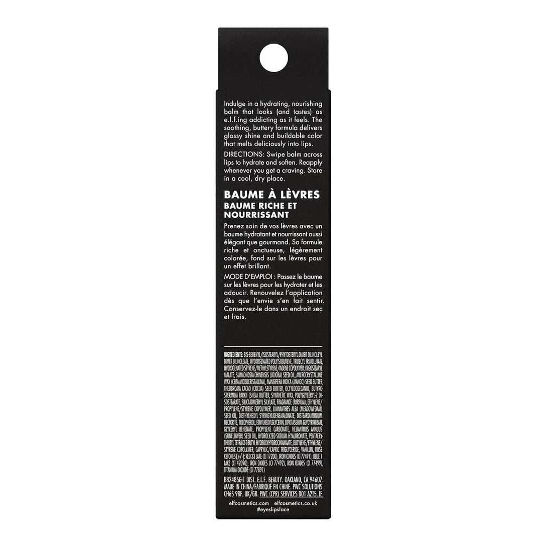 E.L.F. Glow Reviver Melting Lip Balm, Hydrating Tinted Lip Balm for a Glossy Finish & Soft, Supple Lips, Vegan & Cruelty-Free, Blackberry Sorbet