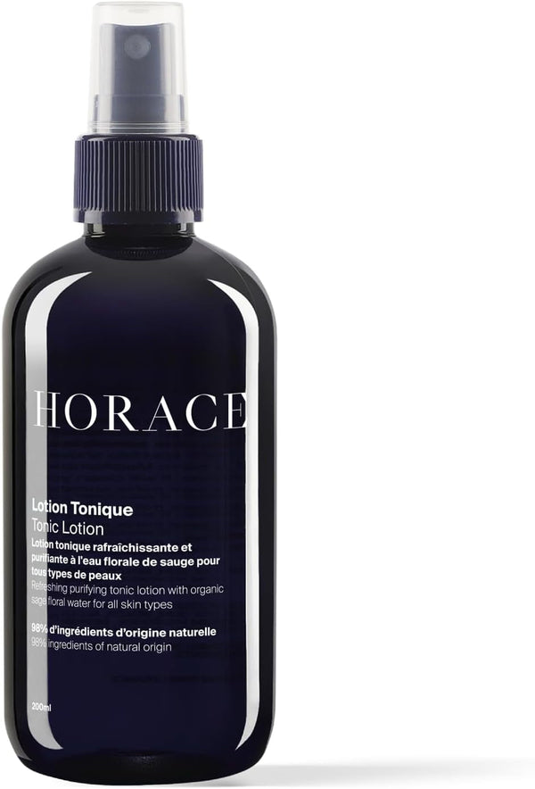 HORACE Tonic Lotion for Men - Toner Spray with Prebiotics - Gentle Skincare for All Skin Types - Fresh, Aromatic Scent, 6.7 Fl.Oz