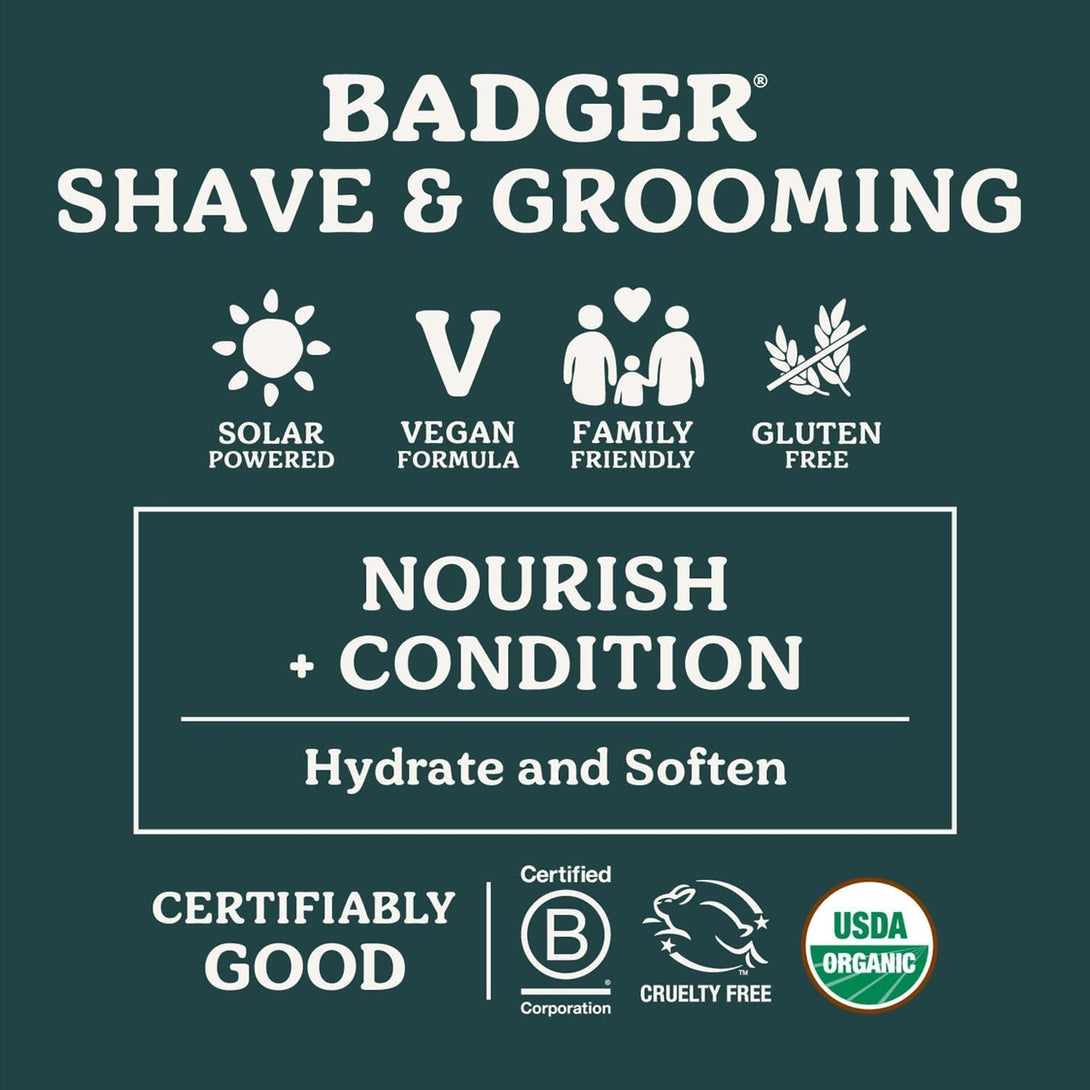 Badger Beard Oil, Babassu & Jojoba, Certified Organic, Premium Beard Conditioner, Beard Oil for Dry Skin, Beard Oil for Long Beards, Facial Hair Oil, 1 Fl Oz Glass Bottle