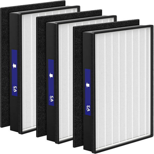 2 Pack A2 H13 HEPA Replacement Filter Compatible with 3M Filtrete Room Air Purifier Models FAP-C02-A2, FAP-C03-A2, FAP-T03-A2, Part # 1150101