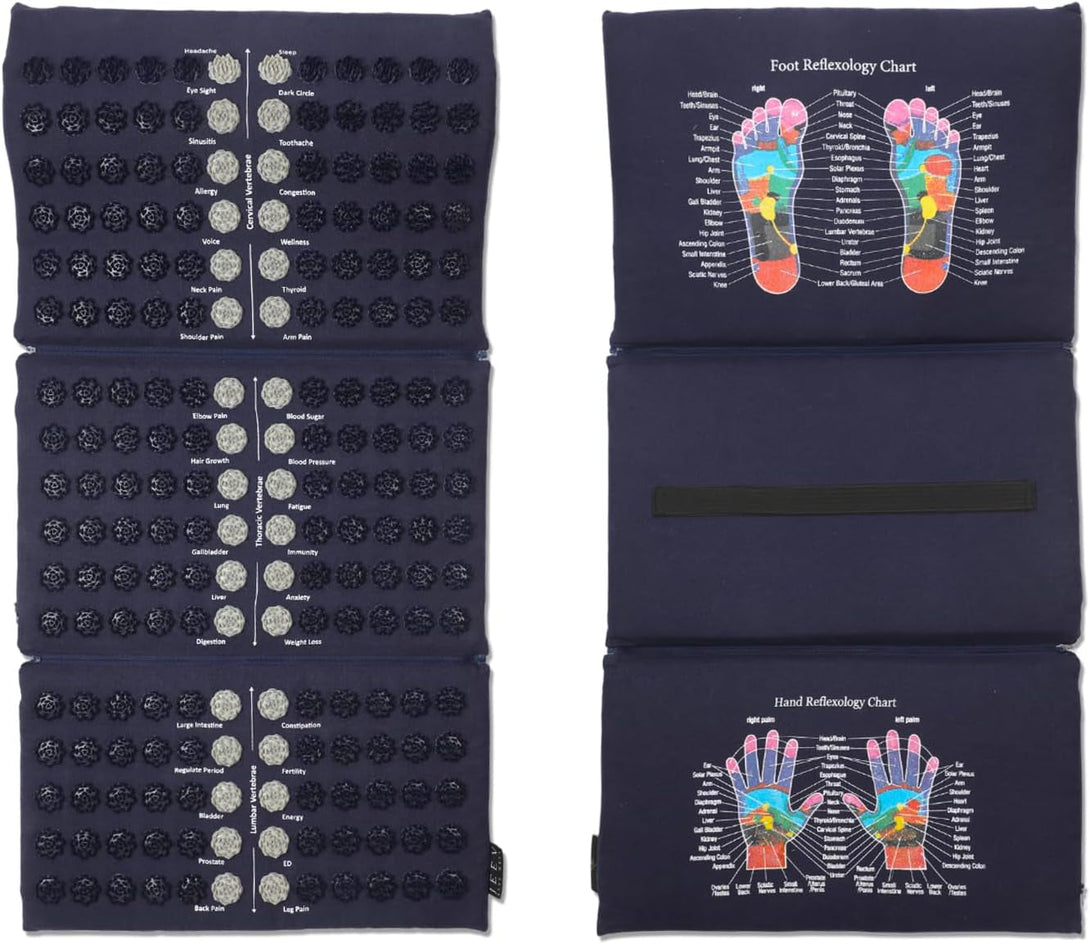 Acupressure Mat and Pillow Set for Full Body Relaxation | Back,Foot and Neck Pain Relief| No Needles | FSA/HSA Eligible | Relieves Stress and Tension | Improves Wellness Goals | Applicator Kuznetsova