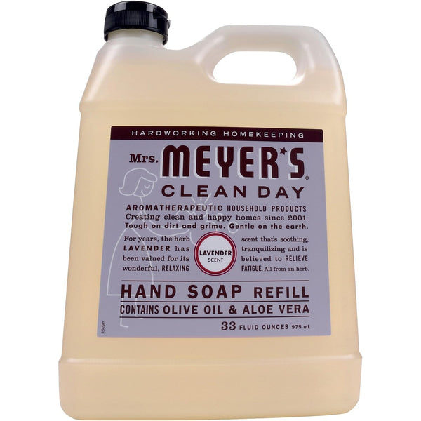 MRS. MEYER'S CLEAN DAY, Soap Hand Liquid Refill Lavender, 33 Fl Oz