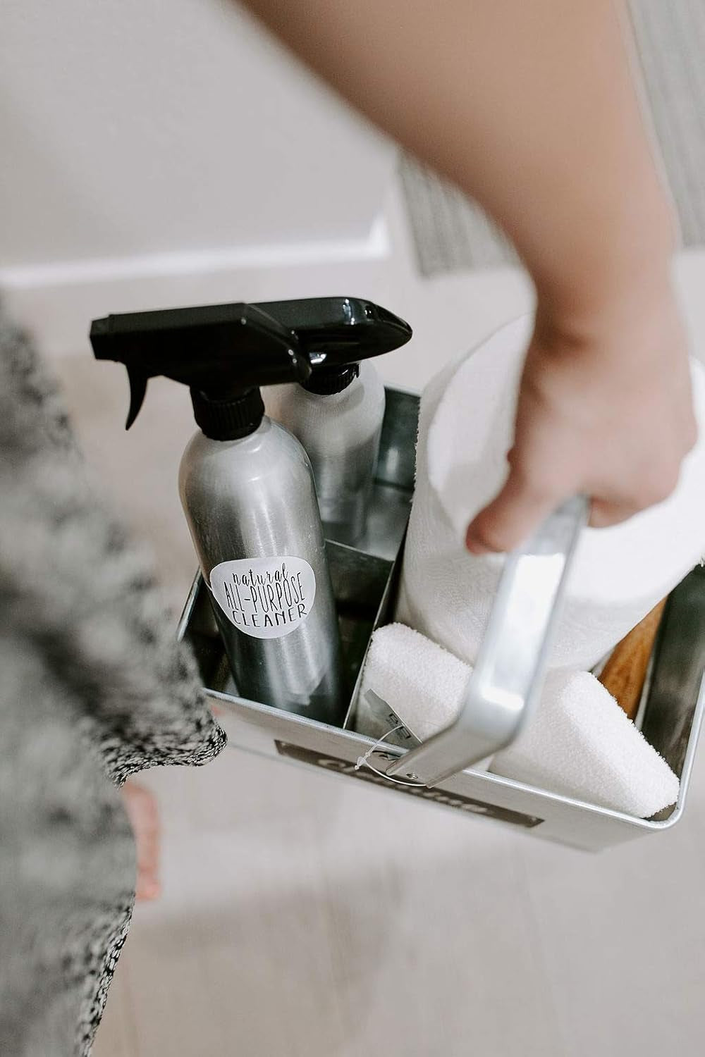 Aluminum Spray Bottles (3 Pack) 20Oz - Silver Metal Aluminum Refillable Spray Bottles, Cleaning Solution, Hair, Plants, Gardening, BBQ Grill, Restaurants, Cooking (New Updated Sprayers)