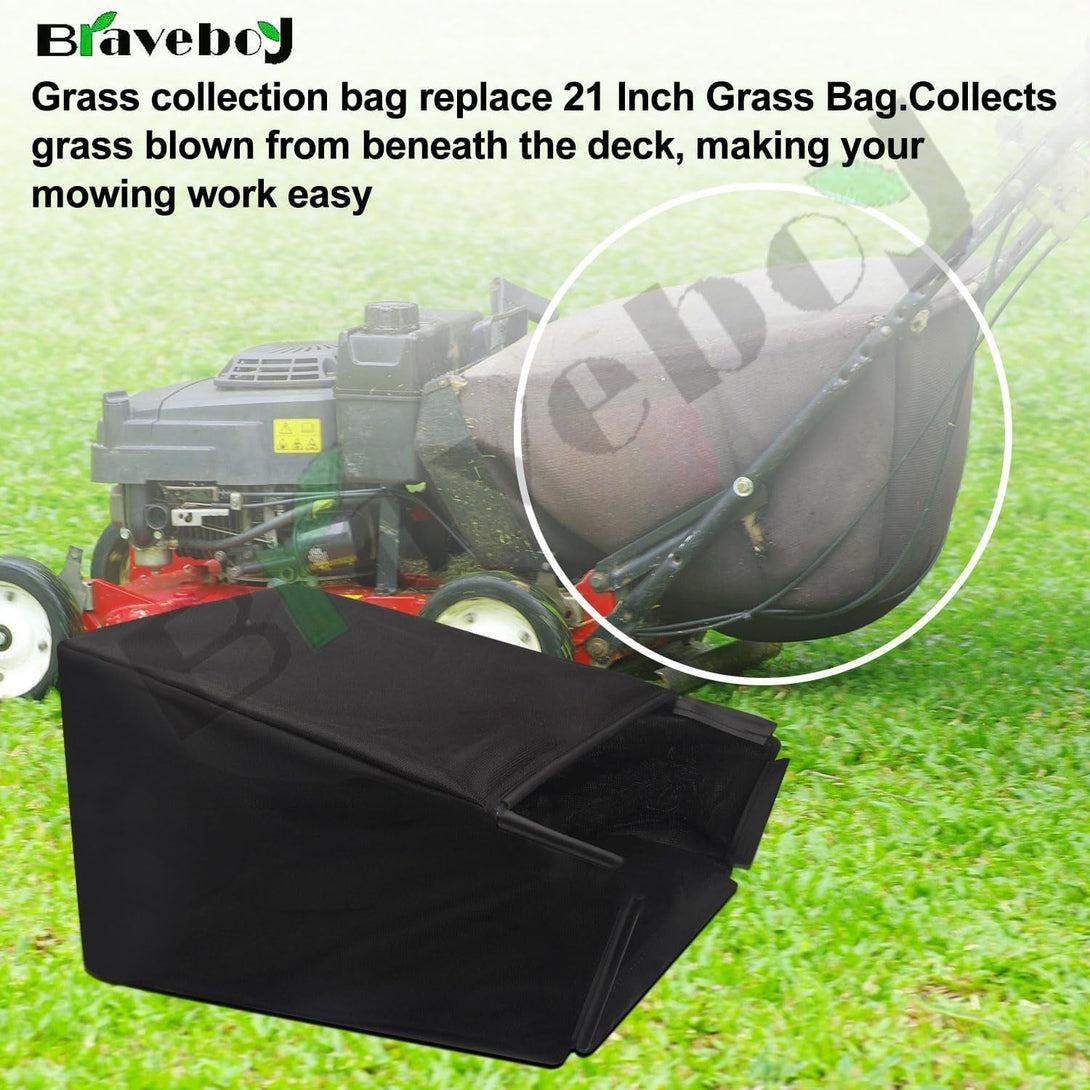 964-04007A 664-04007 Grass Bag - by Braveboy, Compatible with MTD 21" Lawn Mower Grass Collection Bag 664-04011 664-04027 664-04034 & More - (Without Grass Catcher Frame)