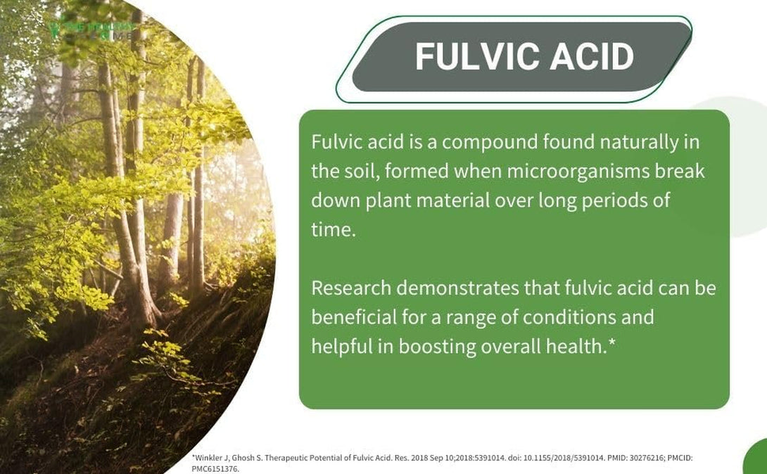 Organic Fulvic Acid + 72 Trace Minerals | Digestion | Hydration | Keto, Dietary Supplement Drop| Energy | Ph Balance | 2-Month Supply | the Healthy Life 4 ME