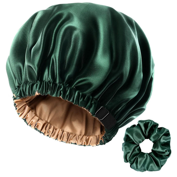 YANIBEST Double Layer Satin Bonnet Silk Bonnet Adjustable Hair Bonnet for Sleeping Bonnets for Women Curly Natural Hair Mom