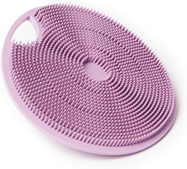Boie USA Body Scrubber with Handle - Hygienic, Exfoliating Loofah Alternative - Feels like Silicone Scrubber Gentle on Sensitive Skin, Hypoallergenic, BPA & Latex-Free, Made in the USA & Easy to Clean