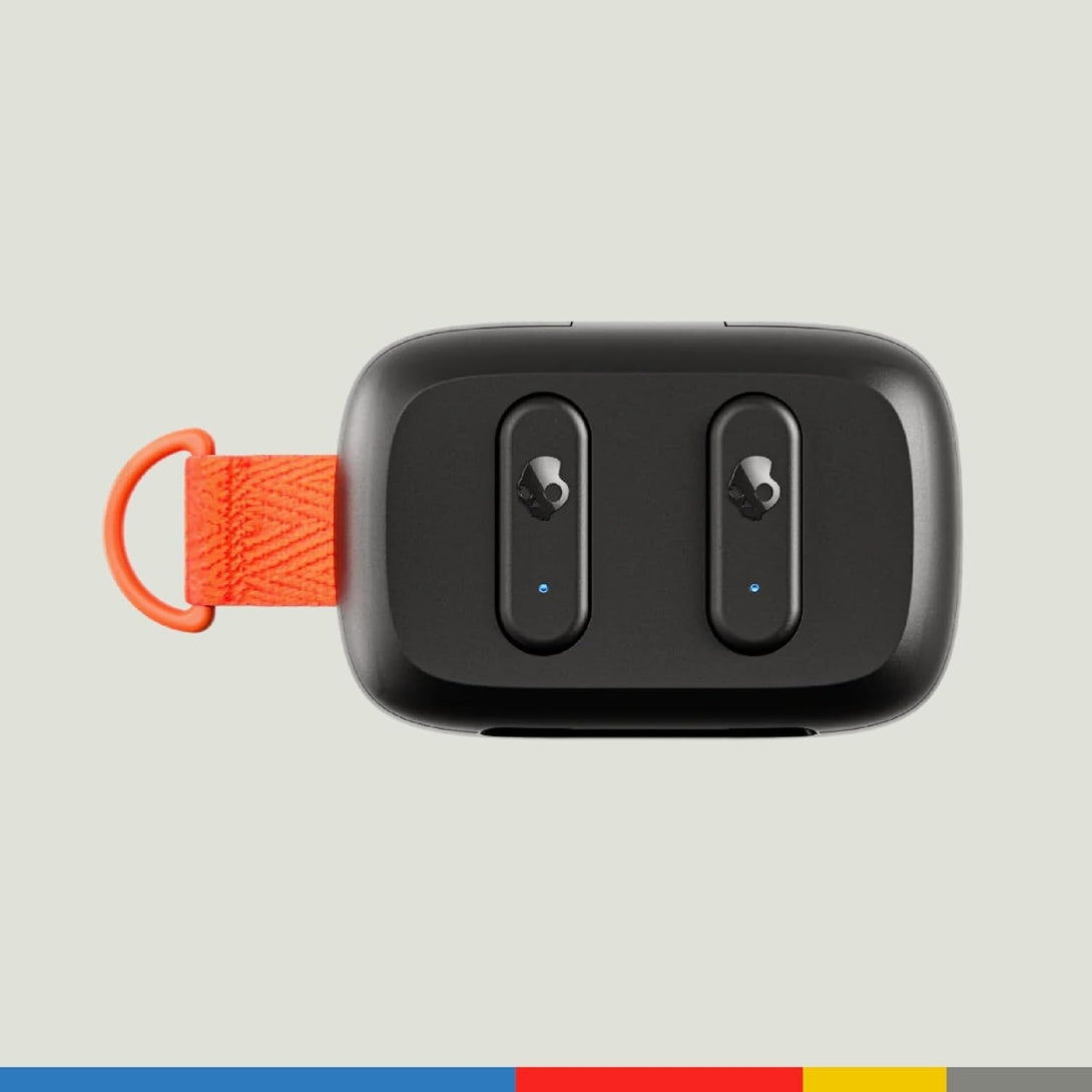 Skullcandy Dime 3 Wireless Earbuds, Bluetooth Headphones, Noise Isolating Fit, up to 20 Hours Battery, Microphone for Iphone Android, Easy Carry with Integrated Lanyard - True Black