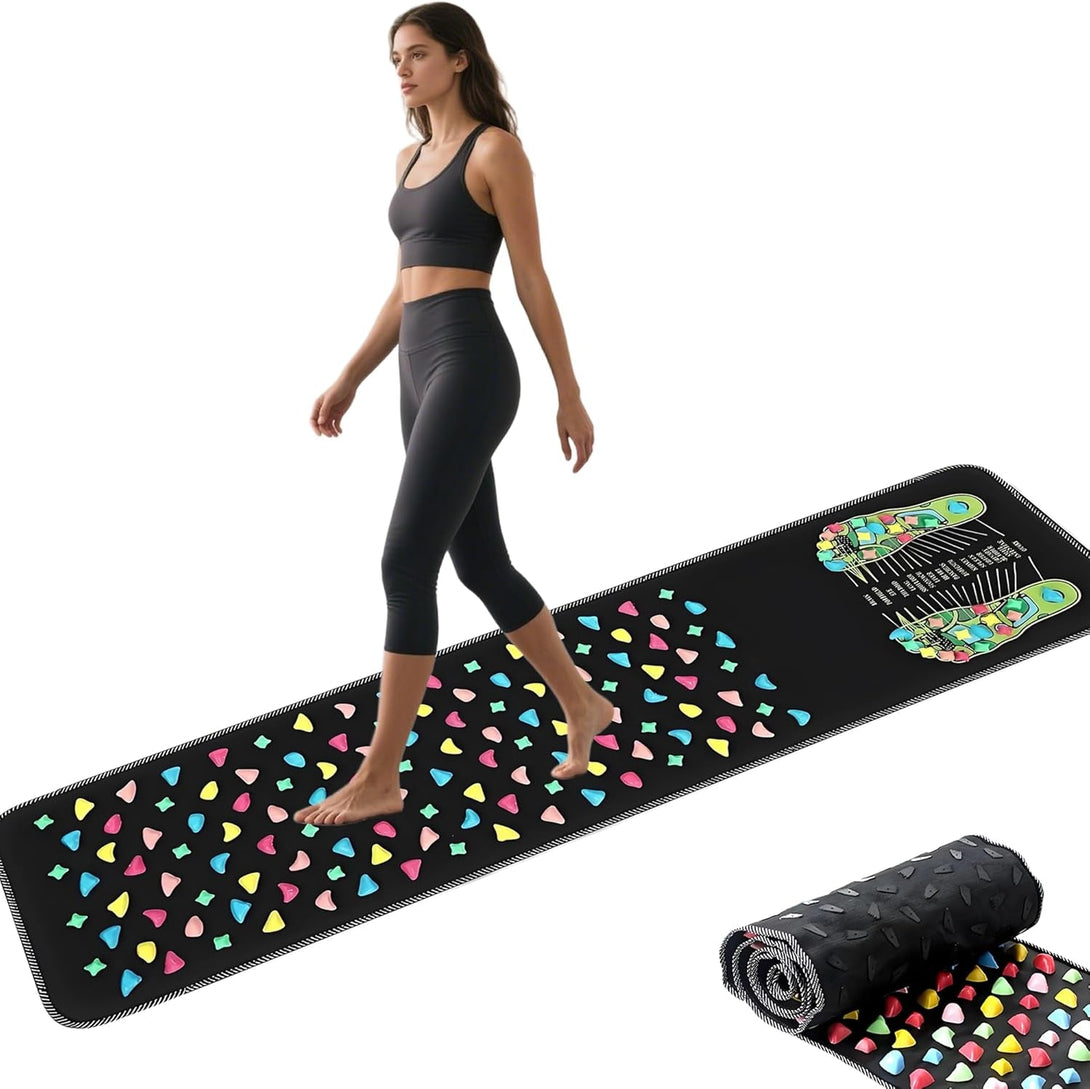 Acupressure Massage Mat for Feet, Reflexology Pressure Point Mat, Foot Massager