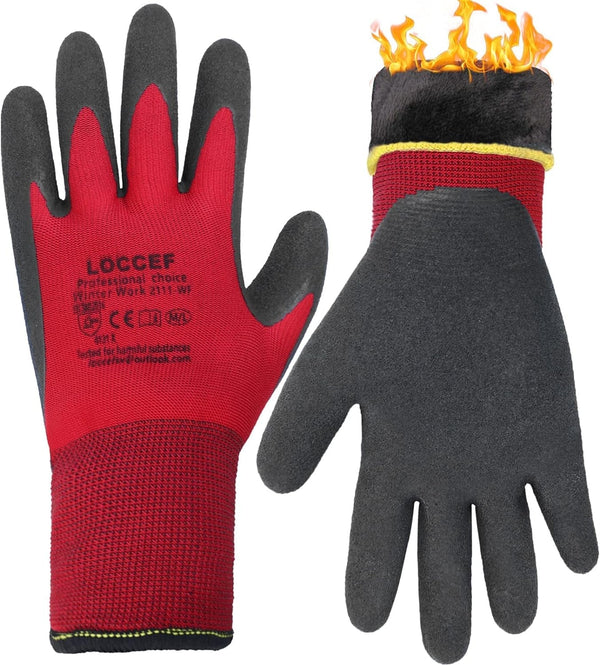 2 Pairs Winter Work Gloves for Men and Women, Freezer Gloves for Work below Zero, Thermal Insulated, Super Grip