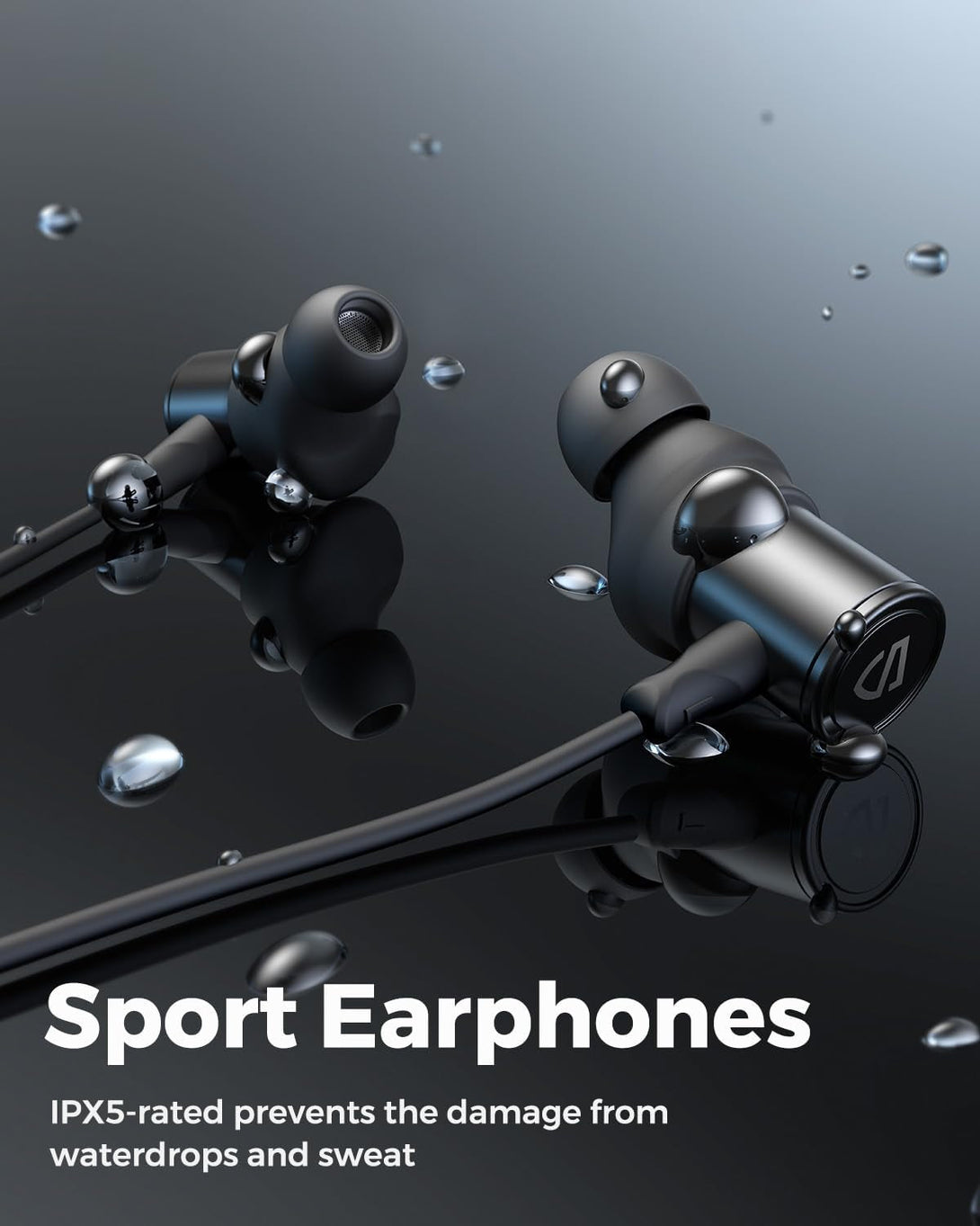 Soundpeats Q30 HD+ Bluetooth Headphones In-Ear Stereo Wireless 5.2 Magnetic Earphones IPX5 Sweatproof Earbuds with Mic for Sports, Immersive Bass, 10Mm Drivers, Aptx-Hd, 12 Hours Playtime, Type C