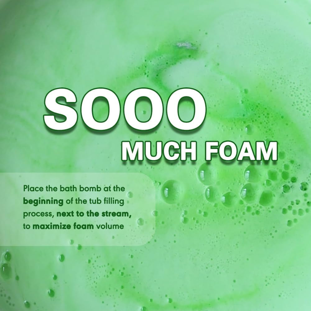 Bath Bombs for Kids, Extra Large Sports Bathbomb Set with 6 Sports Themes, All Natural Bath Bomb for Women and Men, Surpise inside Every Box of Bathbombs, Lasting Bath Fizzies for the Entire Family