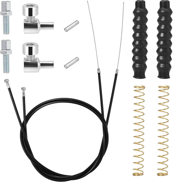 2 Packs Rollator Brake Cable Replacement Brake Cable Parts, 41" Brake Cable Rollator Walker Parts Brake Cables for Folding Wheelchair Rollator Universal Cable Drive Walker Parts(14 Pcs 1 Pair)