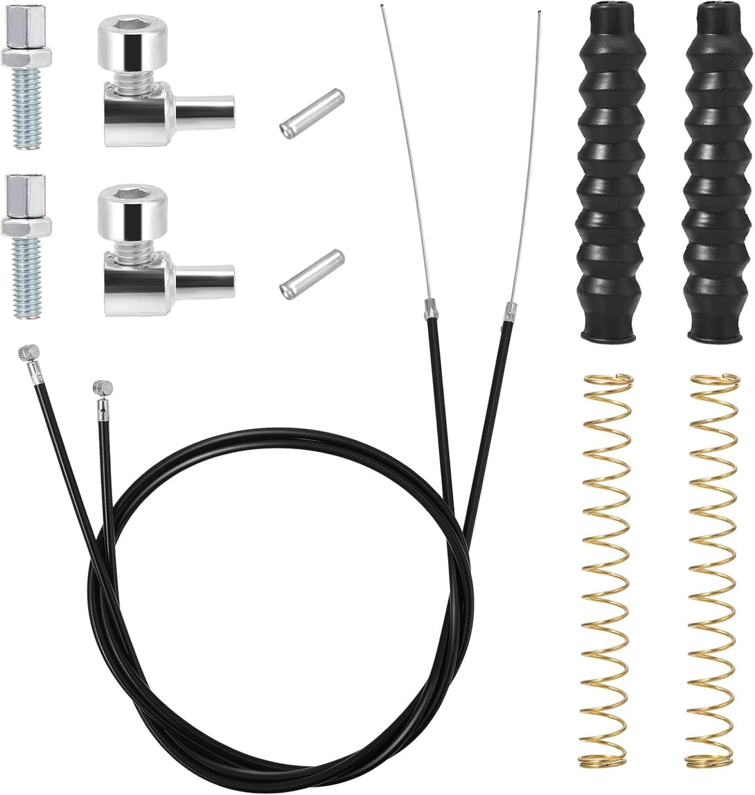 2 Packs Rollator Brake Cable Replacement Brake Cable Parts, 41" Brake Cable Rollator Walker Parts Brake Cables for Folding Wheelchair Rollator Universal Cable Drive Walker Parts(14 Pcs 1 Pair)