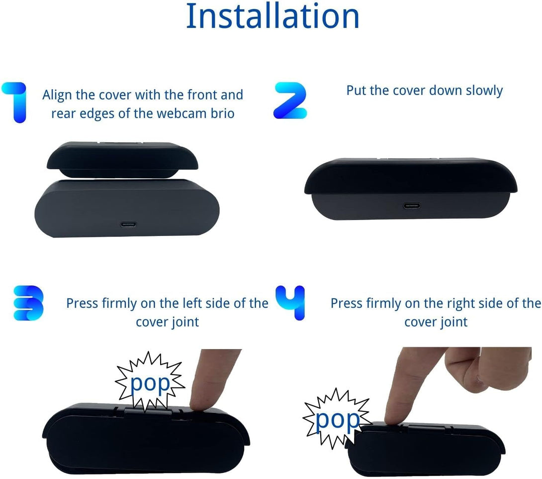 Webcam Cover Compatible with Logitech Brio 4K Webcam, Camera Lens Privacy Webcam Covers for Logi Brio Hd 4K Pro