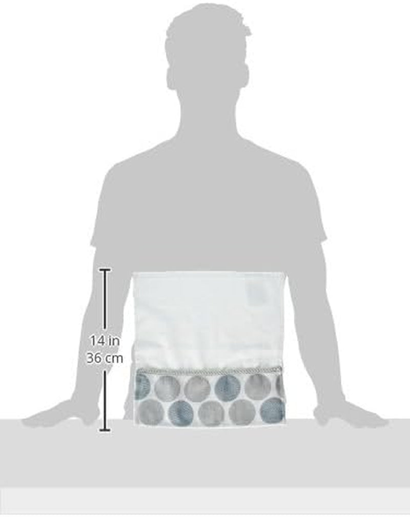 Avanti Linens - Washcloth, Soft & Absorbent Cotton Towel (Dotted Circles Collection, Mineral)