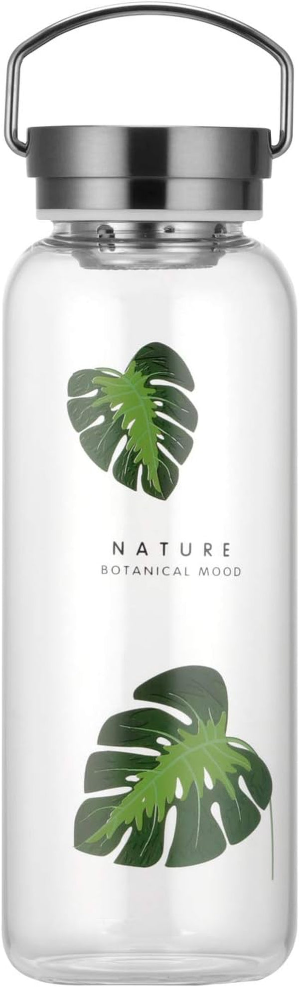 32 Oz Glass Water Bottle Wide Mouth with Neoprene Sleeve, Bpa Free