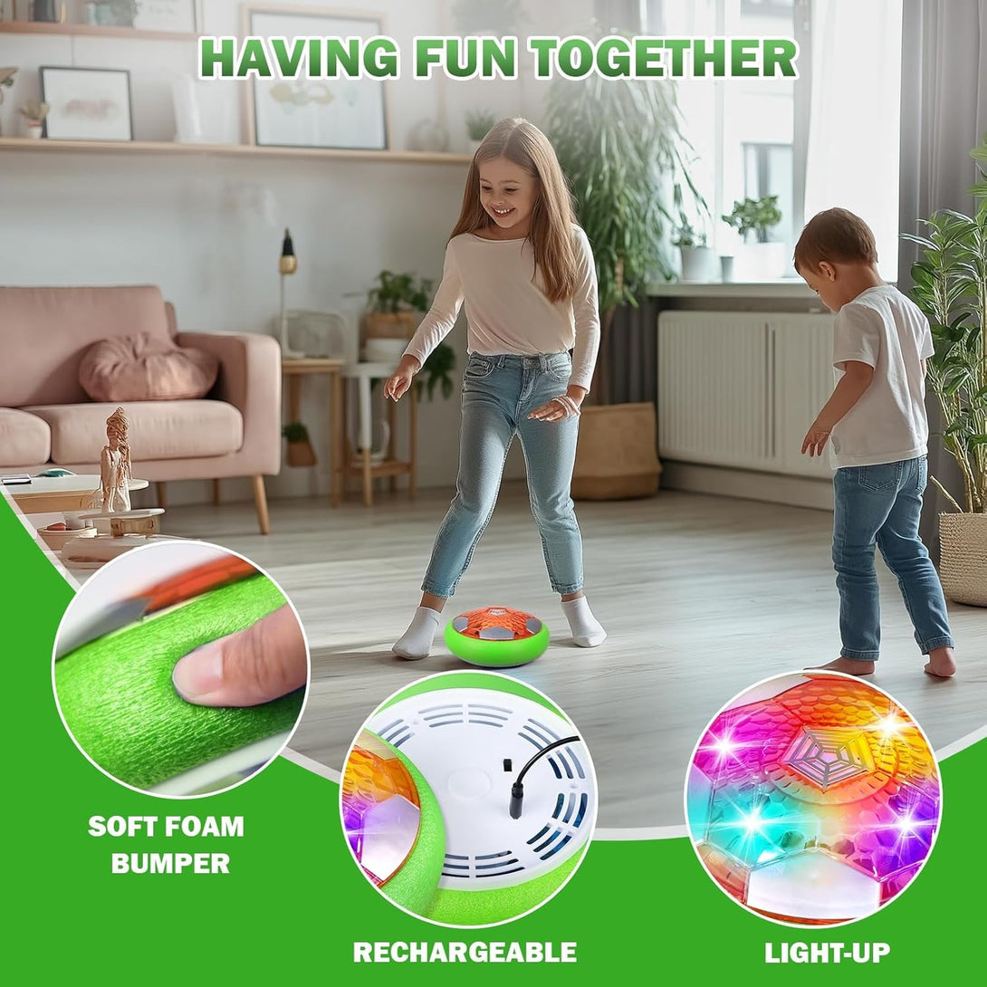 Balam Hover Soccer Ball Toys for 3-8 Year Old Kids Toddler Boys Girls, Christmas Birthday Gifts for Kids Age 4-6 5-7 8-12, Indoor Rechargable Light-Up Toys Games