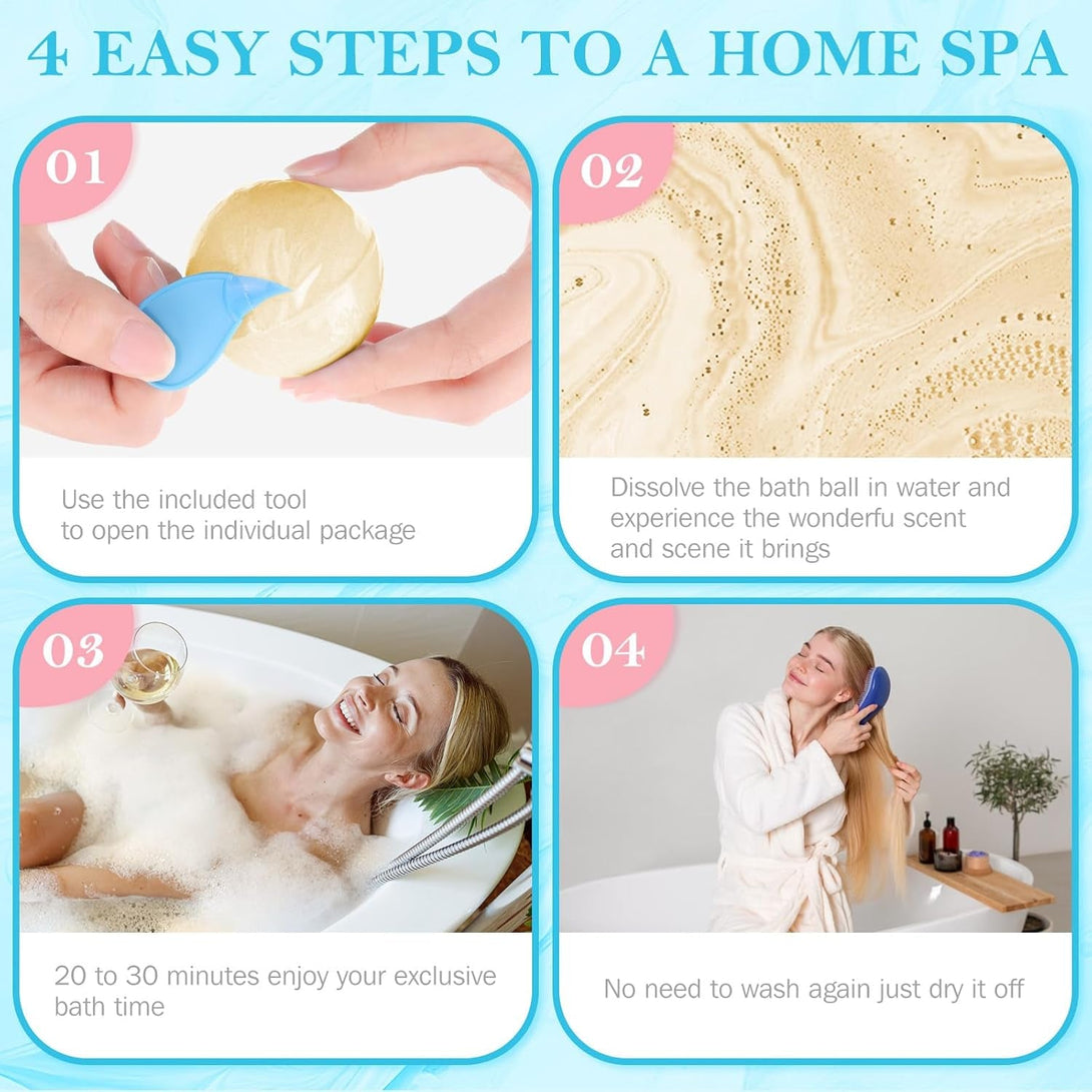 Mother'S Day Bath Bombs Set, 7 Packs Bubble Fizzies Relaxation with Shea Butter, Dry Skin Moisturize, Birthday, Idea for Women, Wife, Girlfriend