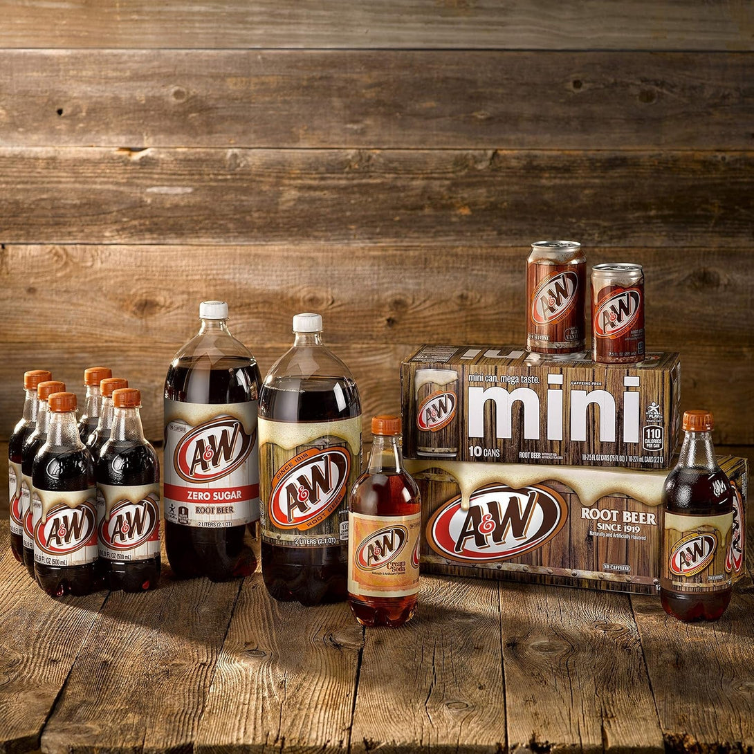 A&W Cream Soda, 12 Fl Oz Cans, 12 Pack