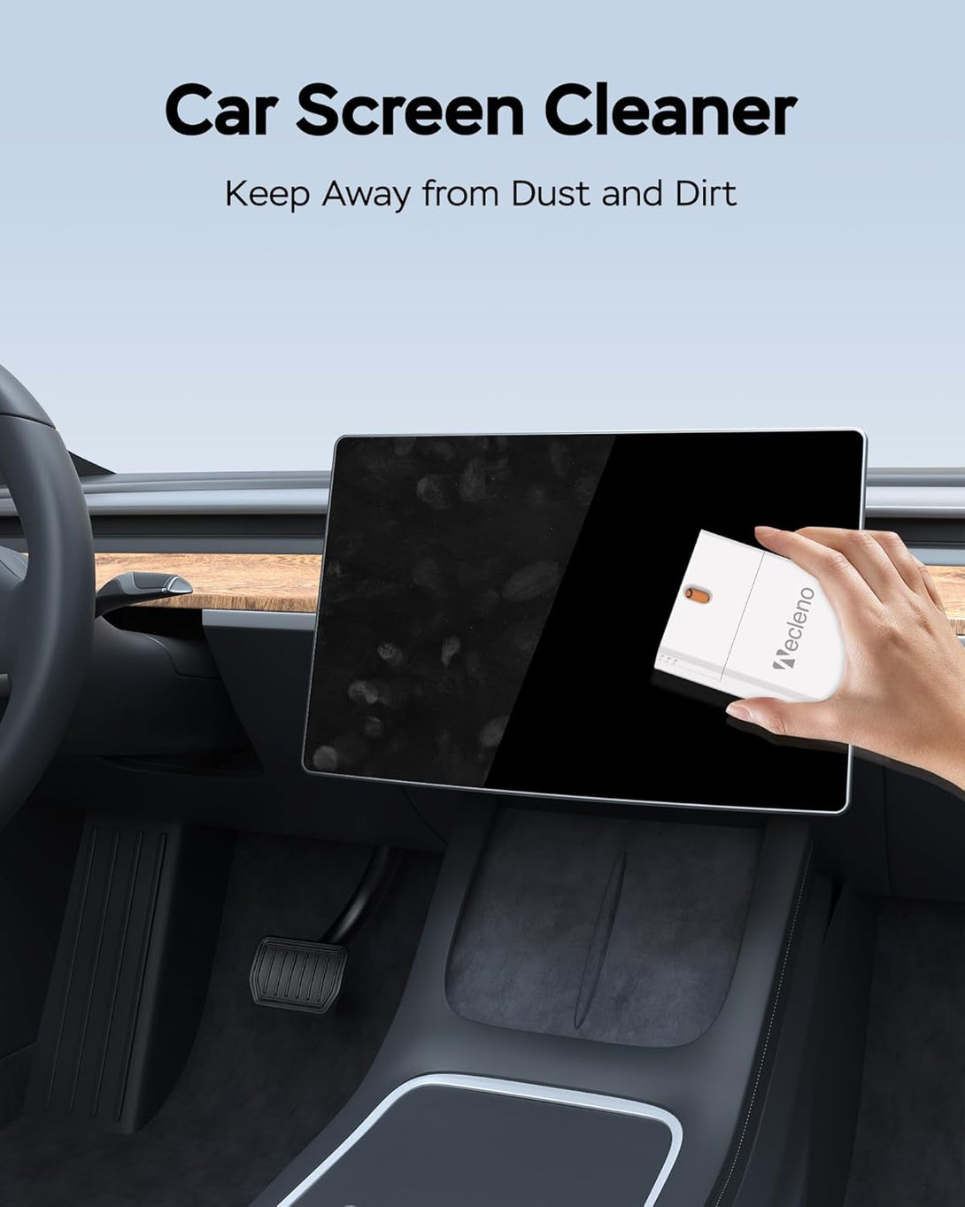 Screen Cleaner Spray and Wipe, 2Fl Oz Refillable Computer Screen Cleaner, Streak-Free Portable Laptop Cleaning Kit with Microfiber Cloth for Phone Car Touchscreen Macbook Ipad TV Monitor PC Electronic