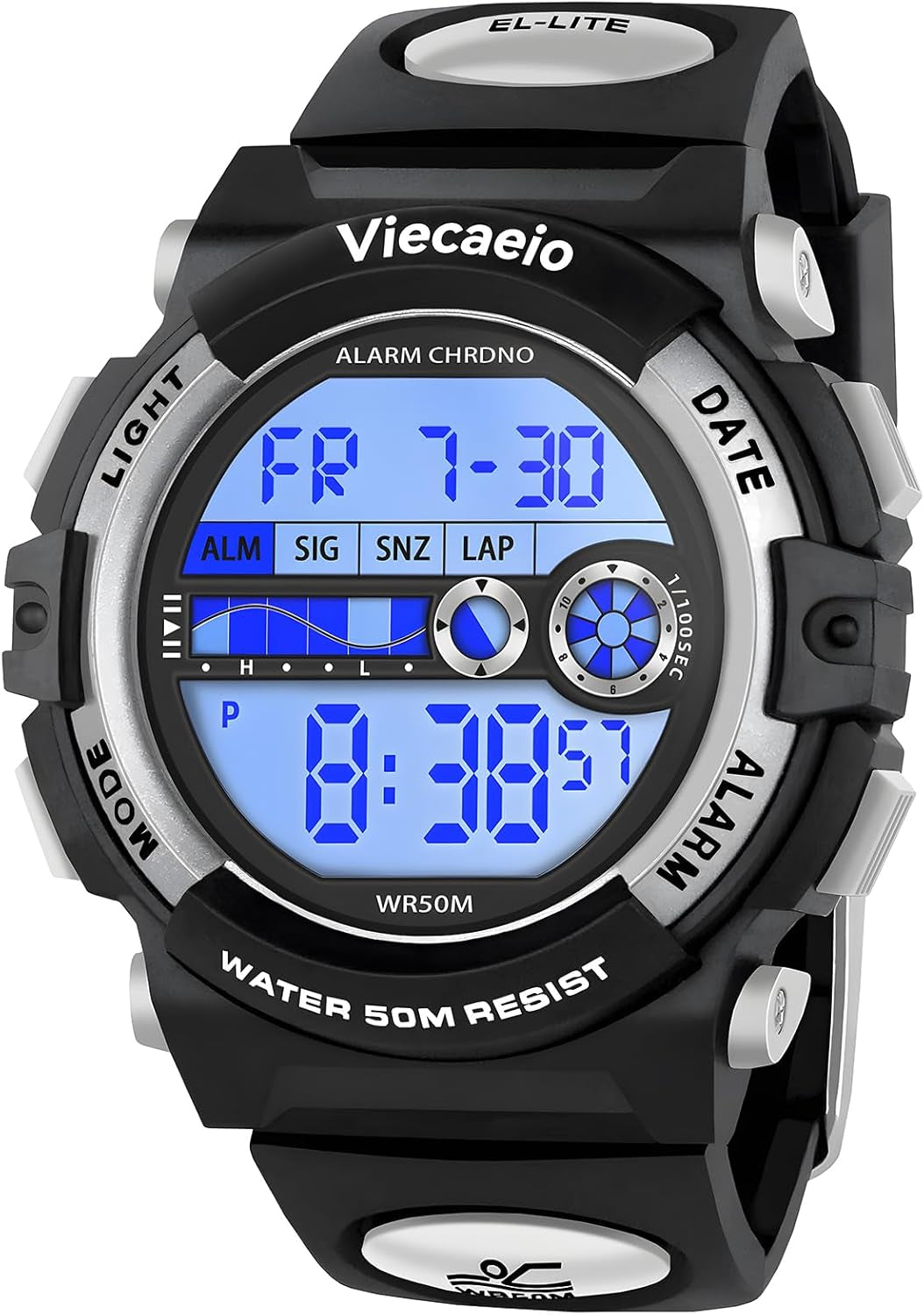 Kids Digital Watch for Boys Girls, Waterproof LED Colorful Lights Sports Watch Suitable for 5-17 Years Old Teenagers (With Gift Box)
