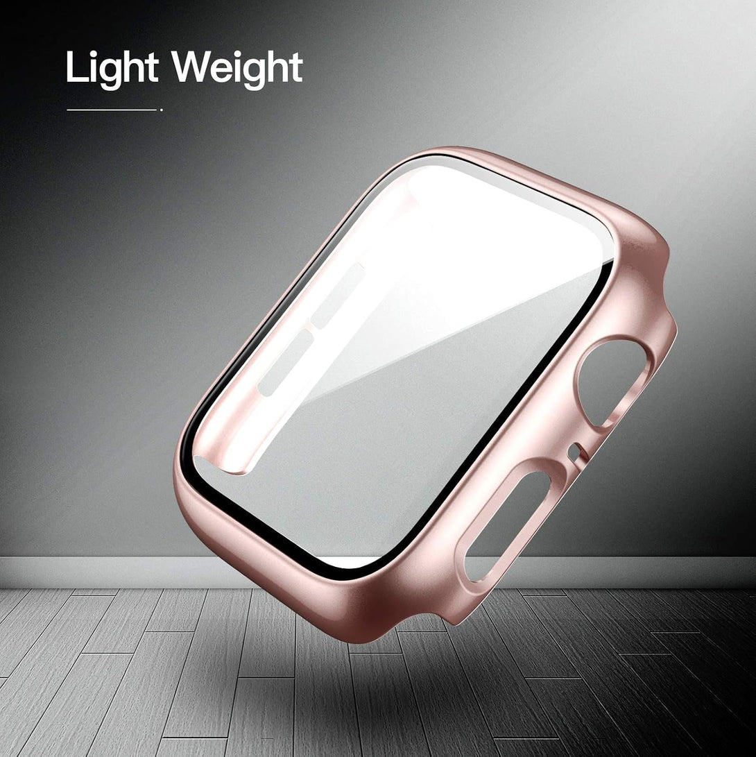 6 Pack Case for Apple Watch SE (2023 New) SE (2Nd Gen)/6/Se/5/4 40Mm with Tempered Glass Screen Protector, Hard PC Ultra-Thin Scratch Resistant Protective Cover for Iwatch 40Mm Accessories