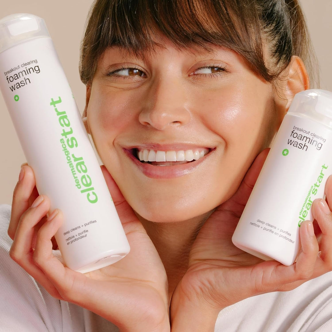 Dermalogica Clear Start Breakout Clearing Foaming Wash - Acne Face Wash with Salicylic Acid & Tea Tree Oil - Dive into Pores to Clear, Soothe, & Energize
