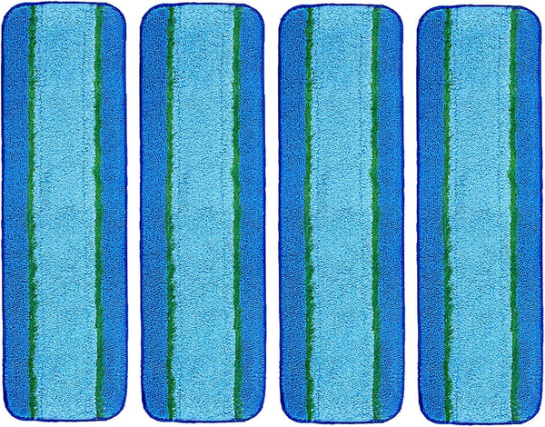 4 Pack Deep Cleaning Pad for Bona Mop, Reusable Microfiber Deep Clean Pad for Bona Family of Mops, Mop Refill Replacement for Hardwood and Multi-Surface