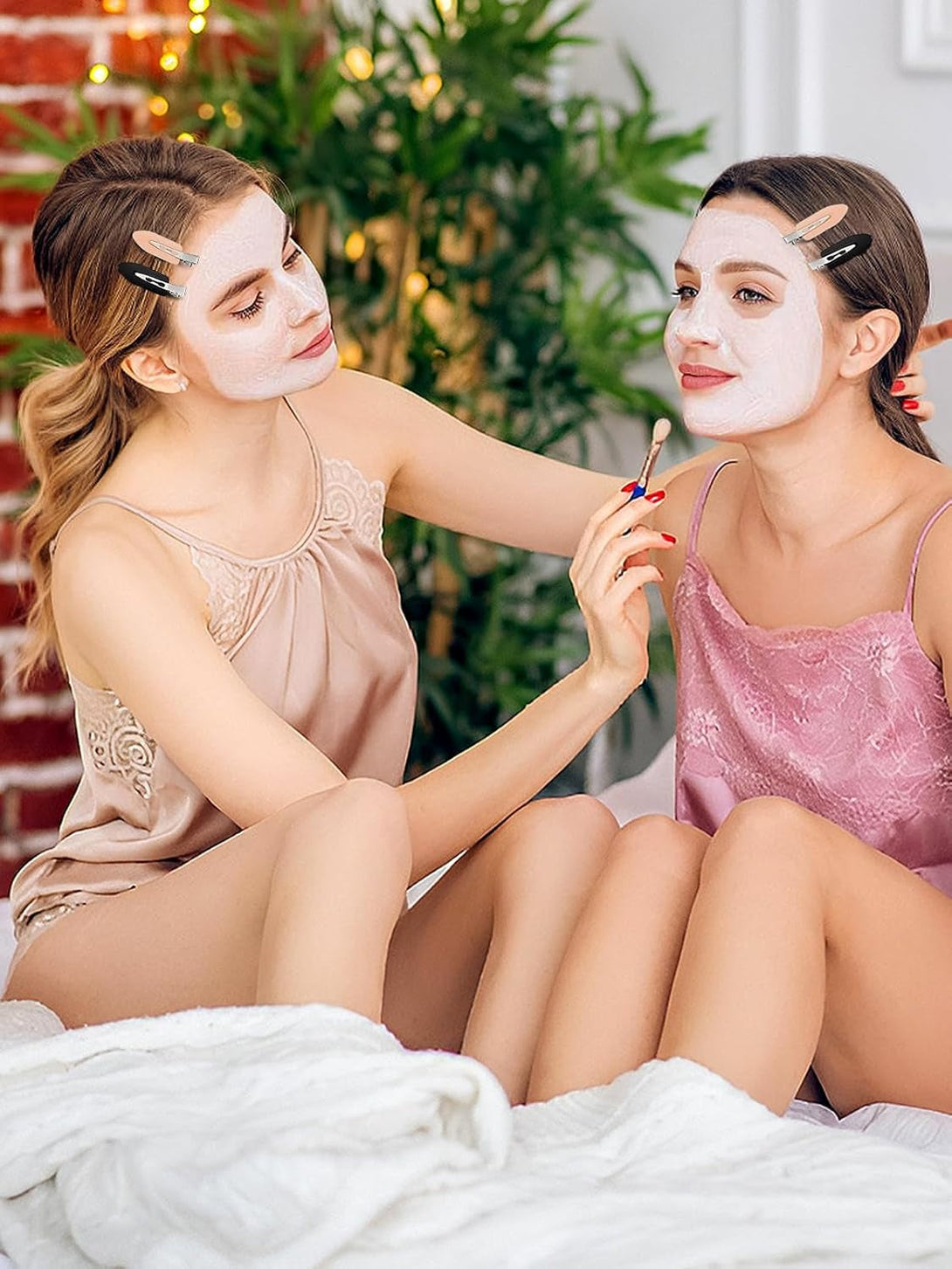 8Pcs No Bend No Crease Hair Clips- Styling Duck Bill Clips Alligator Hair Barrettes for Styling Sectioning, Small Gifts for Women Girls Salon Hairstyle Hairdressing Bangs Waves, Black & Pink