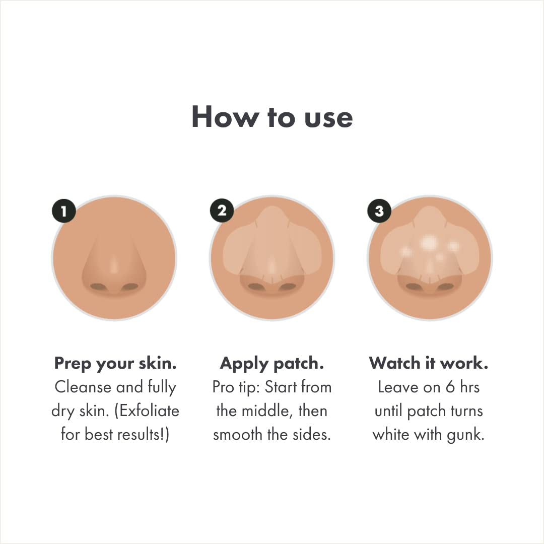 Mighty Patches for Nose Pores from Hero Cosmetics - XL Hydrocolloid Pimples, Zits and Oil - Dermatologist-Approved Overnight Pore Strips to Absorb Acne Nose Gunk (10 Count)